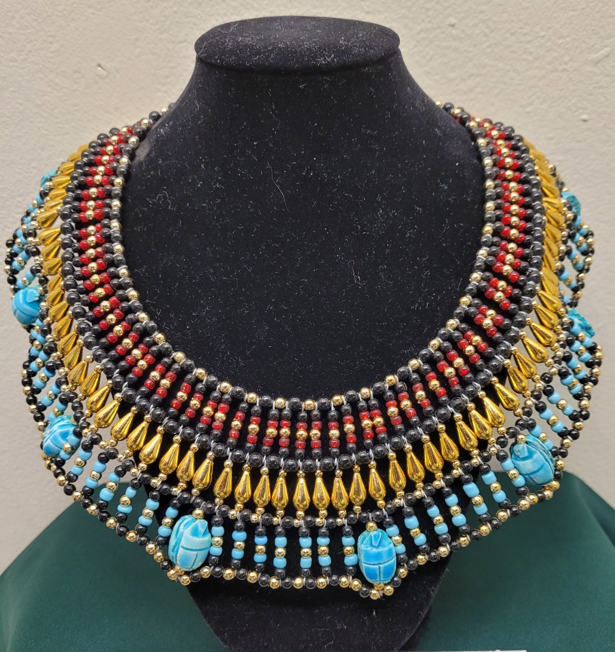 Egyptian Necklace in our Art From Around the World Exhibit